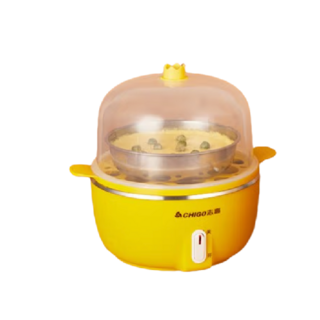 JHZDQ028 煮蛋器 单层 黄色