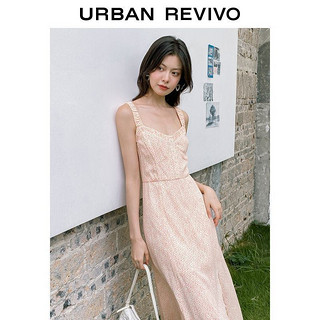 URBAN REVIVO UR女装复古风纯欲小雏菊碎花连衣裙WL19S7AS2000