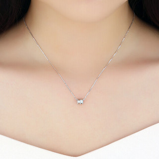 CHJ JEWELLERY 潮宏基 XQK30007059 小蛮腰18K白金项链 40cm 1.8g