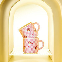 Disney 迪士尼 系列草莓熊漱口杯马克杯组合可爱防烫耐磨陶瓷杯2只装