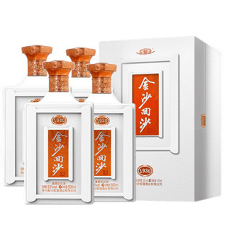 JINSHA 金沙 回沙酒 纪年酒1930  53度 酱香型白酒 500ml*4瓶 整箱