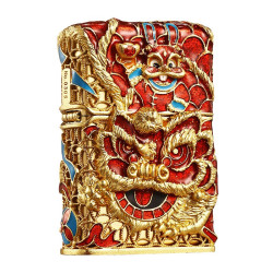 ZIPPO 之宝 煤油打火机 兔年大吉 金色