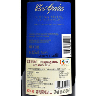 Clos Apalta 蓝宝堂酒庄 正牌 空加瓜谷干型红葡萄酒