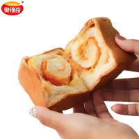 有券的上:AOJINQI 奥锦奇 纯手工手撕面包 椰蓉*2+蛋黄肉松*2+巧克力*2