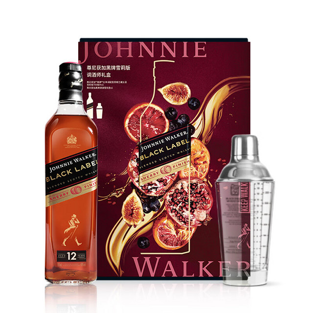 JOHNNIE WALKER 尊尼获加黑牌雪莉版12年调和苏格兰威士忌40%vol 700ml