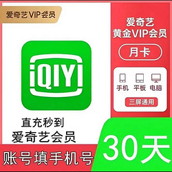 爱奇艺vip黄金会员一个月