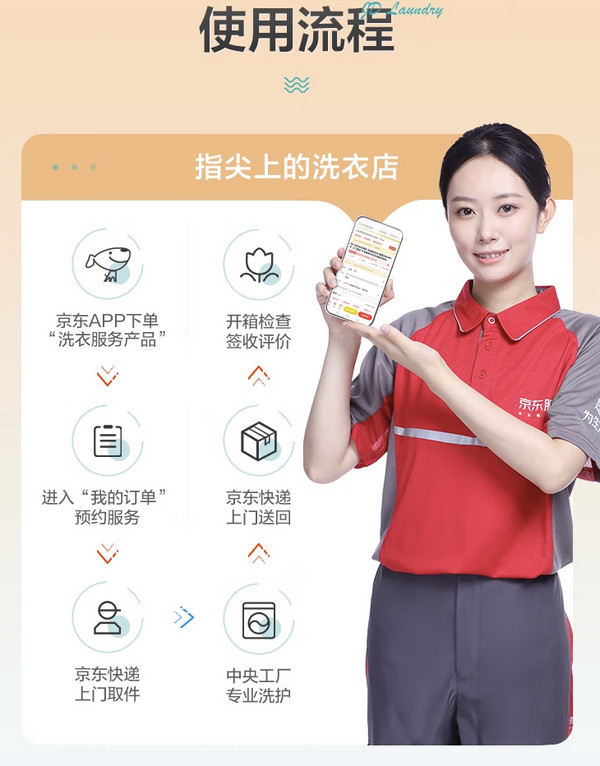 JINGDONG 京东 洗衣 衣服任洗 价值2000元以下 3件