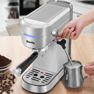 Derlla KW-350 半自动咖啡机 雅致银