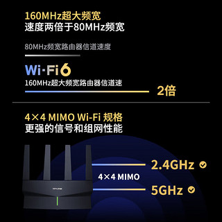 TP-LINK TL-XDR6078易展版 AX6000双频千兆无线路由器穿墙大功率 双2.5G网口mesh组网 全屋WiFi6覆盖无缝漫游