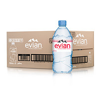 抖音超值购：evian 依云 750ml*12整箱法国进口天然矿泉水批发高端碱性水英文版