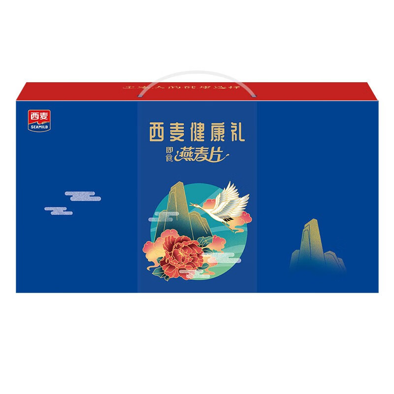 SEAMILD 西麦 健康礼 养生冲饮礼盒 1.075kg（燕麦片+豆浆粉）