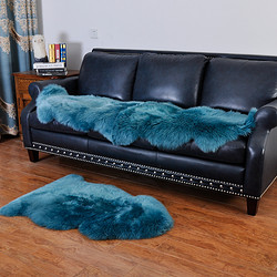 裘朴 羊毛沙发垫真皮沙发坐椅垫羊毛冬季加厚欧美式沙发垫整张羊皮
