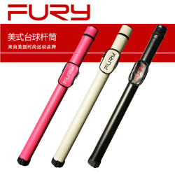 FURY 威利 2孔杆桶台球杆小头黑八美式九球球包16彩桌球杆桶包 1/2飞利2孔杆包-黑色