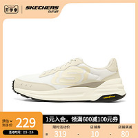 SKECHERS 斯凯奇 官方outlets 春季男复古绑带运动鞋户外潮流休闲鞋