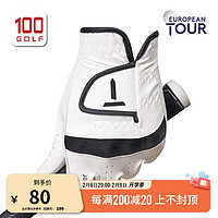 EUROPEAN TOUR EuropeanTour欧巡赛高尔夫手套男子防滑透气四季小羊皮高尔夫手套新品 黑色 23码