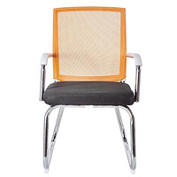 ouaosen 欧奥森 电脑椅家用办公椅椅子弓形网布职员椅人体工学椅休闲座椅 N121-08-白橙