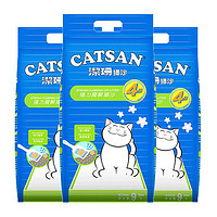 CATSAN 洁珊 猫砂膨润土9L*3袋约22kg除臭快速结团猫咪猫沙