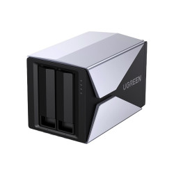 ugreen绿联402982535英寸双盘位sata硬盘盒usb30typec