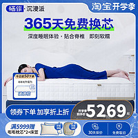 xizuo mattress 栖作 沉浸π床垫软垫家用席梦思软硬可调定制海绵乳胶不塌陷1.8m