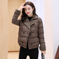 VCFANI 斐凡妮 2023年春秋棉衣女韩版气质时尚百搭短款显瘦毛绒厚外套女