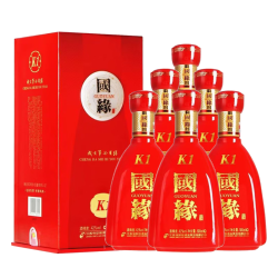 今世缘 国缘K1 42度 浓香型白酒 500ml*6瓶 整箱装