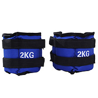 移动端：华诗孟 沙袋绑腿运动健身训练负重沙袋跑步绑腿沙包2只装 蓝色2kg一对(共2只/每只1kg)