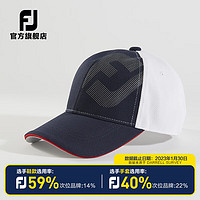 FOOTJOY 高尔夫球帽golf男士有顶球帽透气网眼舒适帽围可调球帽 FJHW2201NV蓝色