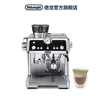 抖音超值购：De'Longhi 德龙 Delonghi/德龙银骑士半自动咖啡机家用泵压研磨一体机EC9355.M