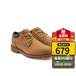 Timberland添柏岚男鞋休闲鞋秋冬款户外踢不烂大黄靴低帮牛皮马丁靴A1P3L231 A1P3L231/小麦色 44.5