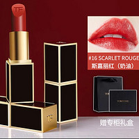 抖音超值购：TOM FORD TOMFORD汤姆福特唇膏TF口红黑金黑管16 斯嘉丽红3g