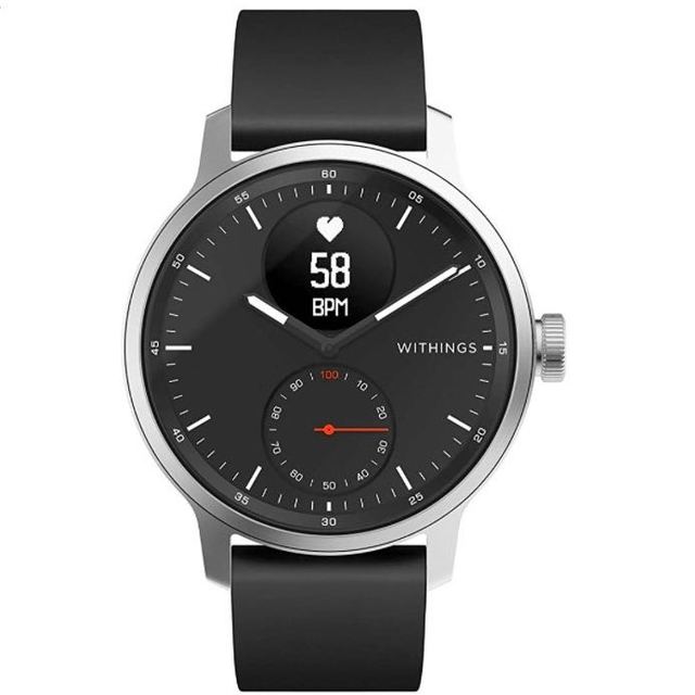 WITHINGS ScanWatch混合智能手表和活动追踪器黑色,42mm