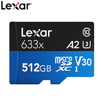 Lexar 雷克沙 512G高速TF内存卡Switch专用SteamDeck游戏掌机存储SD卡1TB