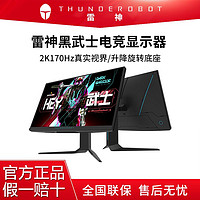 ThundeRobot 雷神 黑武士27英寸2K 170Hz液晶电竞游戏显示器升降旋转DQ27F165L