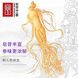 CBM GINSENG 长白山人参 片严选足龄鲜参 健康养身送礼补品煲汤泡水泡酒材料 鲜人参单支