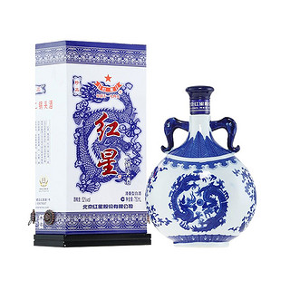 红星 二锅头 珍品 青花瓷扁龙瓶 52%vol 清香型白酒 750ml 单瓶装