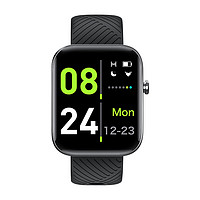 iWOWN 埃微 H1C心率血压实时监测手表健康监测智能大屏手表ai心电图检测 黑色