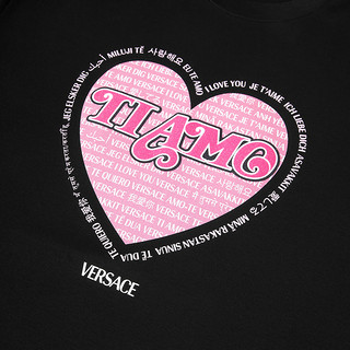VERSACE 范思哲胶囊系列女士圆领短袖T恤1009198-1A06640-1B000 黑色S 