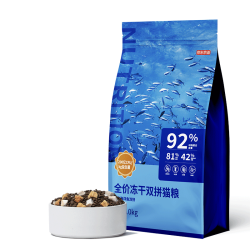 京东京造 鱼肉味 冻干双拼益生菌猫粮 6kg