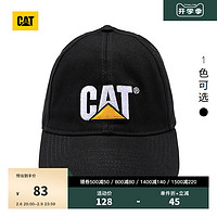 CAT 卡特彼勒 卡特2022秋冬新款男女同款黑色鸭舌帽时尚百搭基础款帽子