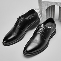 YEARCON 意尔康 23年春季新款系带舒适办公德比鞋男士商务休闲皮鞋男鞋