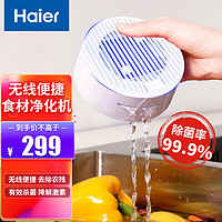 Haier 海尔 果蔬清洗机净化机新款家用杀菌洗菜机水果蔬菜肉类