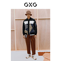 GXG 男装 复古拼接棉服外套 21年冬季新品 人情集市系列