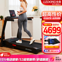 杰森（LEDONG） 跑步机 家庭用折叠减震 健身房大跑台 室内运动健身器材TS30 3.5P马力/52CM宽跑带/电动坡度