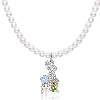 HEFANG Jewelry 何方珠宝 比得兔联名系列 HFK137294 兔子925银项链 38cm