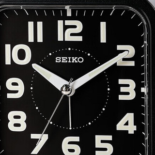 SEIKO 精工 QHK025K 夜光小闹钟 黑色 10.4*10.5*6.8cm