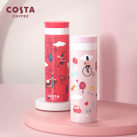 咖世家咖啡 女王的后花园系列 304不锈钢保温杯 320ml 粉色