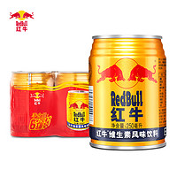 抖音超值购：Red Bull 红牛 维生素风味饮料250ml*6罐/包小包装运动加班熬夜红牛挺
