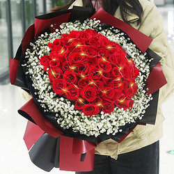 艾斯维娜 红玫瑰花束 33朵 女神款
