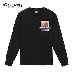 discovery expedition Discovery春秋季新款运动卫衣棉感舒适透气弹力印花百搭男士卫衣