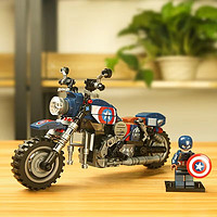 JIMITU 吉米兔 摩托车拼装积木玩具 美队摩托车-245PCS